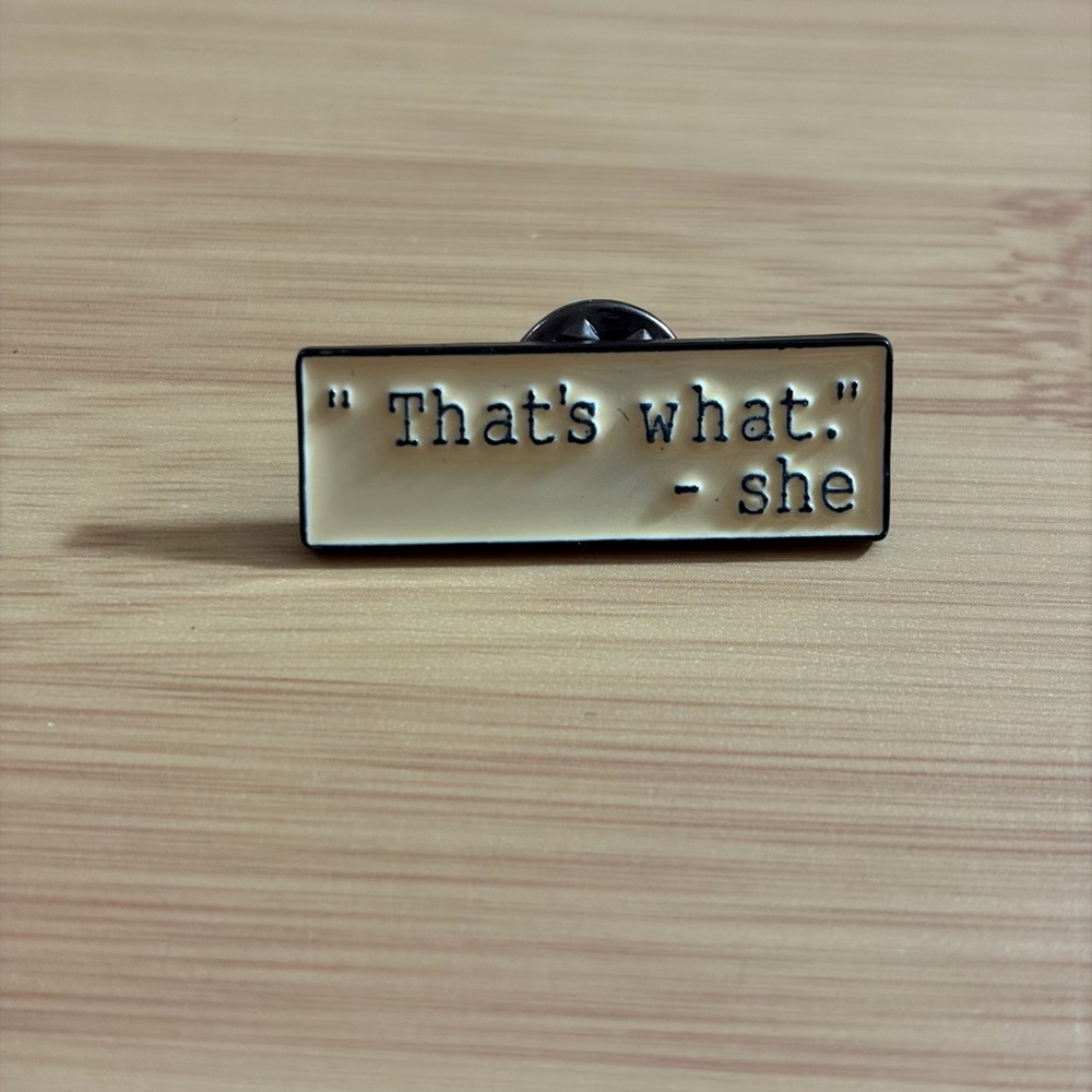 Elegant Cream Enamel Pin